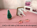 Miniature Christmas Tree Table Gift, Dollhouse 1:12 scale Decoration. Handmade