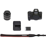 Canon EOS M50 Mark II Mirrorless Digital Camera Bundle + 15-45mm Lens (Black) - 4728C006