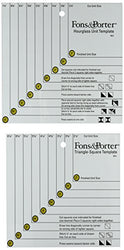 Dritz Fons and Porter Triangle Square and Hourglass Template