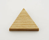 1.34" Wood Triangle Cutout Shapes Unfinished Wood Mosaic Tile - 40 pcs