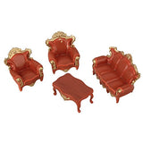 Set of 1:25 G Scale Luxury Dollhouse Model Scene Decoration Sofa Settee Couch