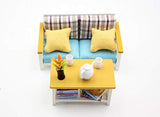Cool Beans Boutique Dollhouse Do-It-Yourself Furniture - 1:18 Scale (Assembly with Glue Required) (Sofa & Coffee Table)