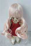 Wigs Only JD337 5-6inch 13-15CM Pony Braids BJD Doll Wigs 1/8 Lati Yellow Synthetic Mohair Doll Accessories 3 Colors Available (Pink)