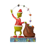 Enesco Jim Shore The Grinch Juggling Gifts Into Bag Figurine, 8.58" H, Multicolor