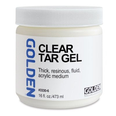 Golden Artist Colors - Clear Tar Gel - 16 oz Jar