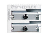 Staedtler Metal Sharpener, Double Hole for Pencils and Colored Pencils, 1-Each (510 20BK)