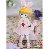 HGFDSA 26cm/10.2inch BJD Doll Kids Toys SD 1/6 Full Set Joint Dolls Can Change Clothes Shoes Decoration Gift Birthday Present,A