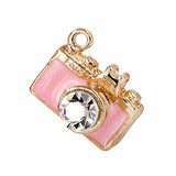 Creative DIY Pink Camera Charms Pendants Wholesale (Set of 3) MH18