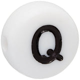 Darice 0711-Q Alpha Bead Acrylic Q 100Pc