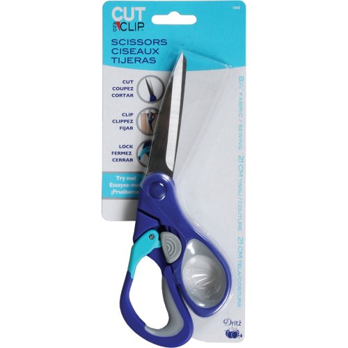 Dritz Cut and Clip Dressmaking and Sewing Scissors, 8-1/4-Inch