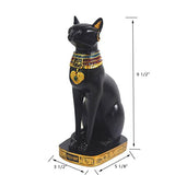 9.5" Ancient Egypt Kitty Egyptian Bastet Cat Goddess Statue Collectible Bastet Sculpture (9.5"