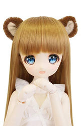 Petite Marie Japan for 1/3 1/4 Doll 23 inch 16 inch 60cm 40cm DD (Dollfie Dream) MDD (DDH-01-10 9-10 inch) BJD Fluffy Fur Raccoon Ears with Pins (Brown) [No.0096] Clothes Only not Include Doll