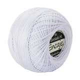 Crochet Thread Ball Crochet Yarn Size 5 for Hand Knitting (45, White)
