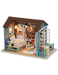 DIY Dollhouse Miniature Kit Romantic Forest Time Wooden Gift House Toy Brand UniHobby