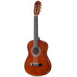 Kids Classical Guitar Half Size 34 Inch Spruce Wooden Guitar for Students, Beginners and Starters, Dark Brown