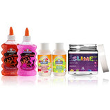 Slime Kit - Slime Kit for Girls Includes 2 Glitter Glue, Assorted Slime Activator, Slime Containers - Ultimate Slime Supplies for Slime Making Kit