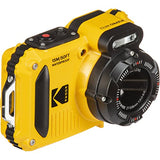 Kodak PIXPRO WPZ2 Digital Camera + SanDisk Ultra 32GB microSDHC UHS-I Card + Black Point & Shoot Case + Floating Wrist Strap for Underwater/Waterproof Cameras + Accessories