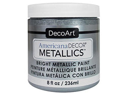 Decoart DECADMTL-36.13 Ameri Deco Mtlc 8oz Silver Americana Decor Metallics 8oz Silver