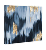 The Oliver Gal Artist Co. Abstract Wall Art Canvas Prints Fall' Home Décor, 16" x 16", Blue, Gold
