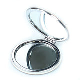 Lizimandu Metal Compact Mirror- 3X Magnifying MakeUp Mirror - Perfect for Purses - Travel - 2-sided