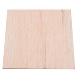 Unfinished Wood Sheet DIY Supplies Blank Wooden Plate Model Slices Wooden Squares Cutouts Home Decoration 4 x 4 inches 1mm 20 Pieces