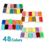 Sargent Art Modeling Clay Assorted 48 Counts, Non-Hardening and Individually Wrapped, Long Lasting & Non-Toxic, Safe for Kids