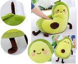 XICHEN 27 Inch Green Large Simulation Avocado Plush Toy Doll Sleeping Pillow Doll Doll, Holiday Warm Gift Plush Toy Pillows (Seated-20Inch)