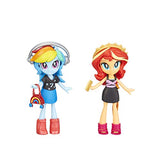 My Little Pony Equestria Girls Fashion Squad Rainbow Dash & Sunset Shimmer Mini Doll Set with 40+ Accessories