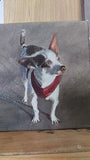 DOG or Pet Portrait Authentic Oil Painting from your picture. Size 8X10 inch. Memorial, Dog, Cat any Animal for keepsakes and great gift ideas.