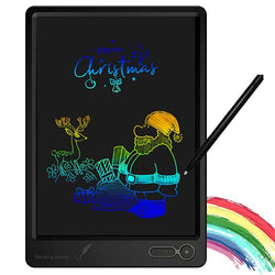 KURATU LCD Writing Tablet 10 Inch Electronic Drawing Pads, Portable Reusable Erasable Ewriter Elder Message Board, Digital Handwriting Pad Doodle Board for School, Fridge or Office, (Black)