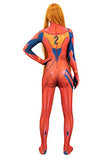 C-ZOFEK Womens Asuka Langley Cosplay Red Bodysuit Costume (X-Small)