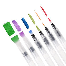 Mr. Pen- Watercolor Brush Pens, 6 pcs, Water Brush Pens for Watercolor, Water Color Pen, Watercolor Paint Pens, Refillable Watercolor Brush Pens, Water Paint Brush, Water Brushes for Watercolor
