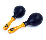 Meinl Percussion, Standard Size with ABS Plastic Shells and Wooden Handles-NOT MADE IN CHINA-for Live Performances and Recording Sessions, 2-YEAR WARRANTY, Concert Maracas (PM2BK)
