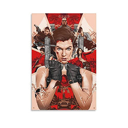 Movie Resident Evil Classic Movie Poster Canvas Art Poster and Wall Art Picture Print Modern Family Bedroom Decor Posters 28×42inch(70×105cm)