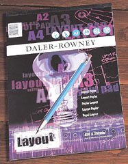 Daler-rowney 45 Gsm A4 80 Sheets Series A Layout Pad