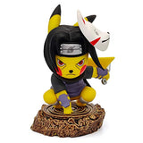 Itachi Cosplay Pikachu Action Figure Naruto Cosplay Pokemon Figure Anime Toy Collectibles Model Gift (Itachi)