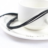 FASOTY 100 Pack 1.5mm Black Necklace Cord Bulk with Clasp for DIY Necklace Bracelet Jewelry Making,