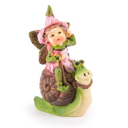 Darice Garden Mini Fairy on Snail