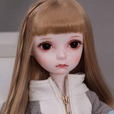 Fbestxie 30Cm BJD Girl 1/6 Scale Ball Jointed Doll Full Set Includes Costume & Wig Accessories Best Birthday Gift for Girl