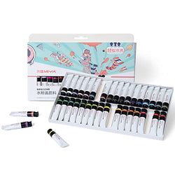HIMI Gouache Paint, 36 Colors, 12ml, 0.4 US fl oz Tubes, Non Toxic Paint for Canvas and Paper, Art Supplies for Professionals, Students, Kids and More