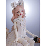 MEESock BJD Doll 1/4 43.5cm Ball Jointed SD Doll Full Set Toy with Girl Doll Body + Clothes + Wigs + Shoes + Other Accessories for Birthday Christmas