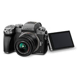 Panasonic Lumix G7 4K Digital Mirrorless Camera Bundle with Lumix G Vario 14-42mm and 45-150mm Lenses, 16MP, 3-Inch Touch LCD, DMC-G7WK (USA Black)