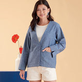 Simplicity Misses' Jacket Sewing Pattern Kit, Code S9468, Sizes 6-8-10-12-14, Multicolor