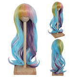 MUZIWIG 1/3 Bjd Doll Hair Wig High Temperature Long Curly Wig for 1/3 BJD Doll (02)