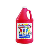 Colorations Tempera Paint, Gallon Size, Red, Non Toxic, Vibrant, Bold, Kids Paint, Craft, Hobby, Fun, Art Supplies (Item # GSTRE)