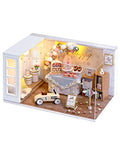 Flever Wooden DIY Dollhouse Kit, 1:24 Scale Miniature with Furniture and Dust Proof Cover, Creative Craft Gift with Younthful Memories for Lovers and Friends (Camp Party)