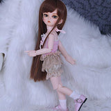 MEESock Exquisite Girl BJD Doll 1/6 SD Dolls 10.2 Inch Ball Jointed Doll DIY Toys, Suitable for People Over 14 Years Old, wiht Clothes Shoes Wig Makeup