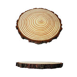 4 Pack Round Rustic Woods Slices, 9"-10", Unfinished Wood, Great for Weddings Centerpieces, Crafts (4 pcs 9-10inch)
