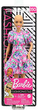 Barbie Fashionistas Doll with No-Hair Look Wearing Pink Floral Dress, White Booties & Earrings, Toy for Kids 3 to 8 Years Old