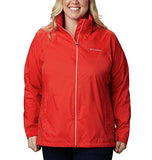 Columbia Women's Switchback III Adjustable Waterproof Rain Jacket, Bold Orange, Small